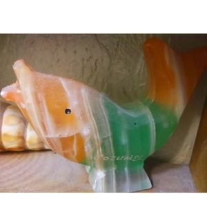 Cozumel stone carved dolphin